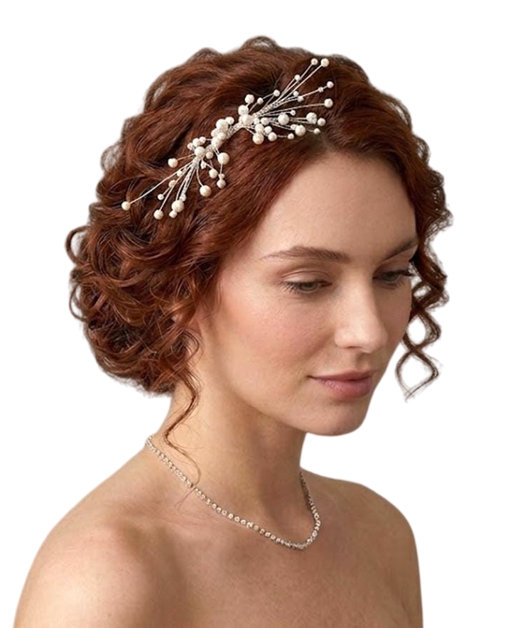 Pearl Floral Bridal Hair Vine